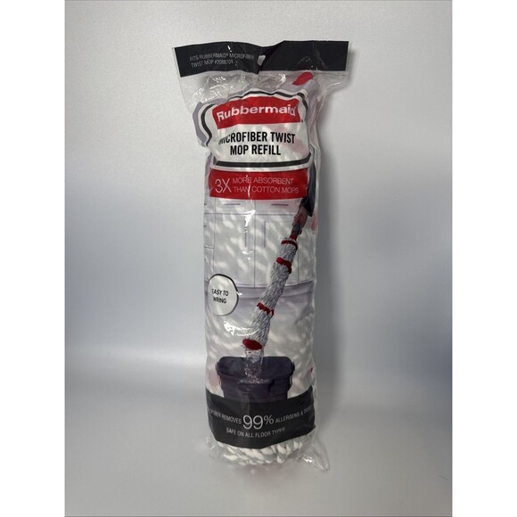 Rubbermaid Reveal Microfiber Twist Mop Refill‎ #2088705 Fits Mop #2088701 New - Picture 1 of 2